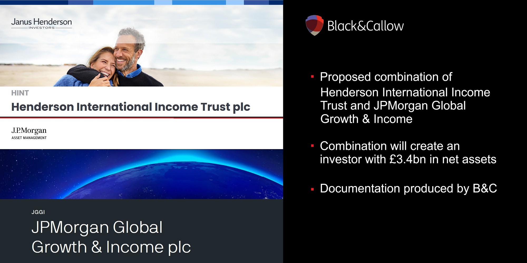 Creating a £3.4bn investor: B&C helps HINT's combination with JGGI