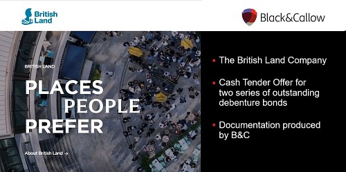 Happy landings: B&C helps British Land's Cash Tender Offer