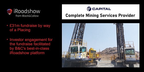 iRoadshow chosen to help Capital Limited's £31m fundraise